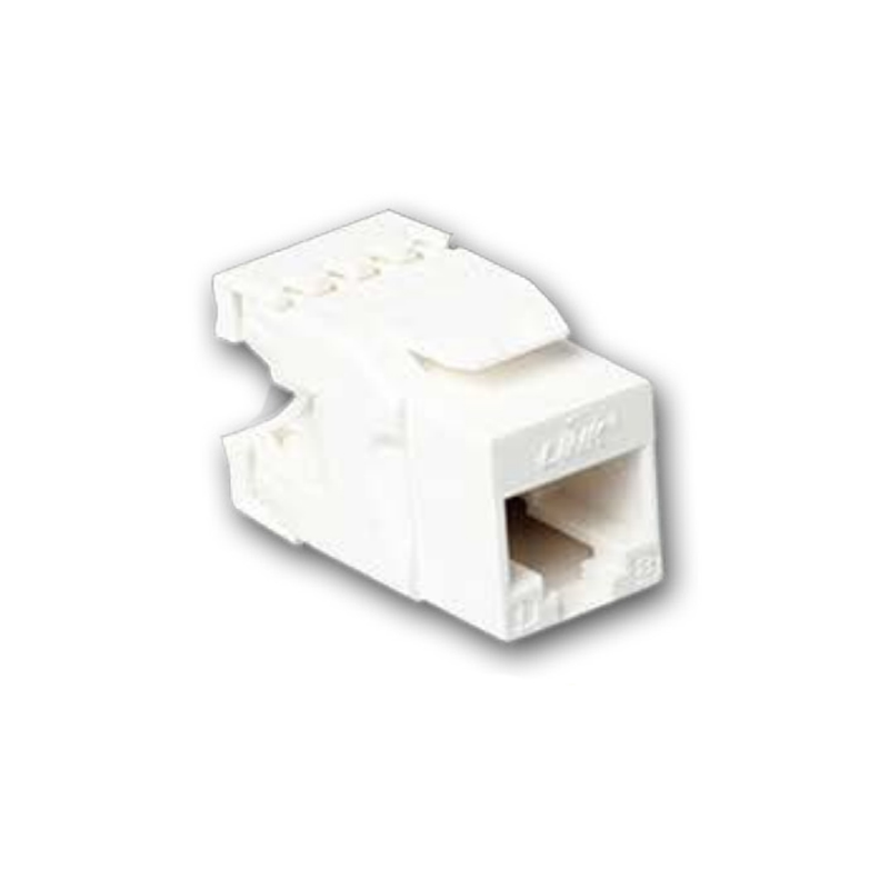 CAT 5E RJ45 Colorful JACK, Slim สีขาว